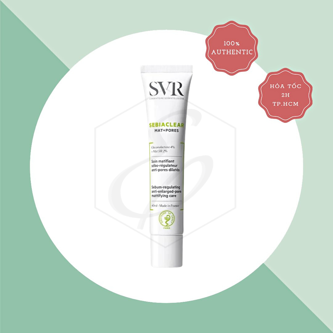 Kem Dưỡng Kiềm Dầu, Se Lỗ Chân Lông SVR Sebiaclear Mat + Pores - 40ml